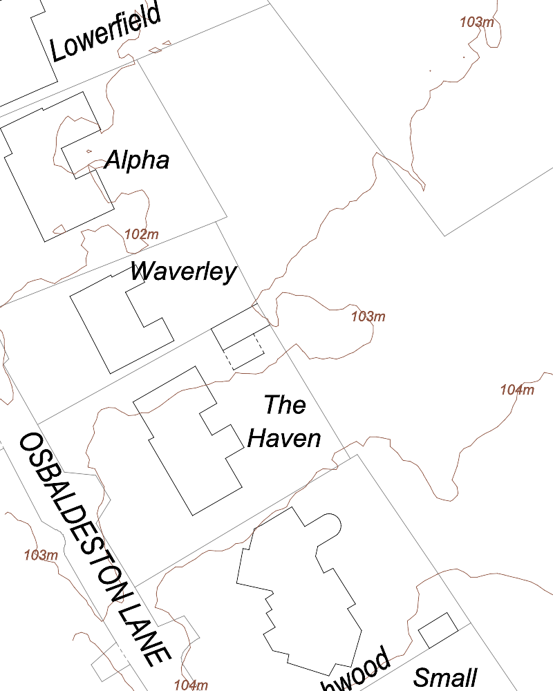 Topographical map sample map 3