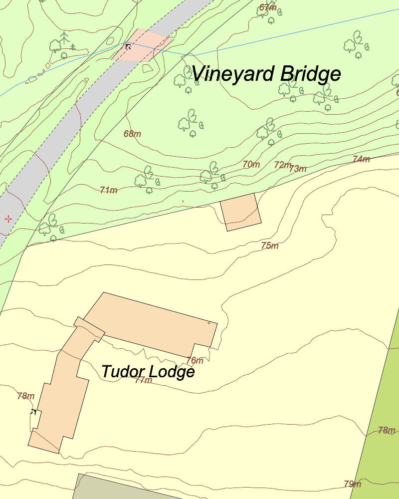 Topographical map sample map 4